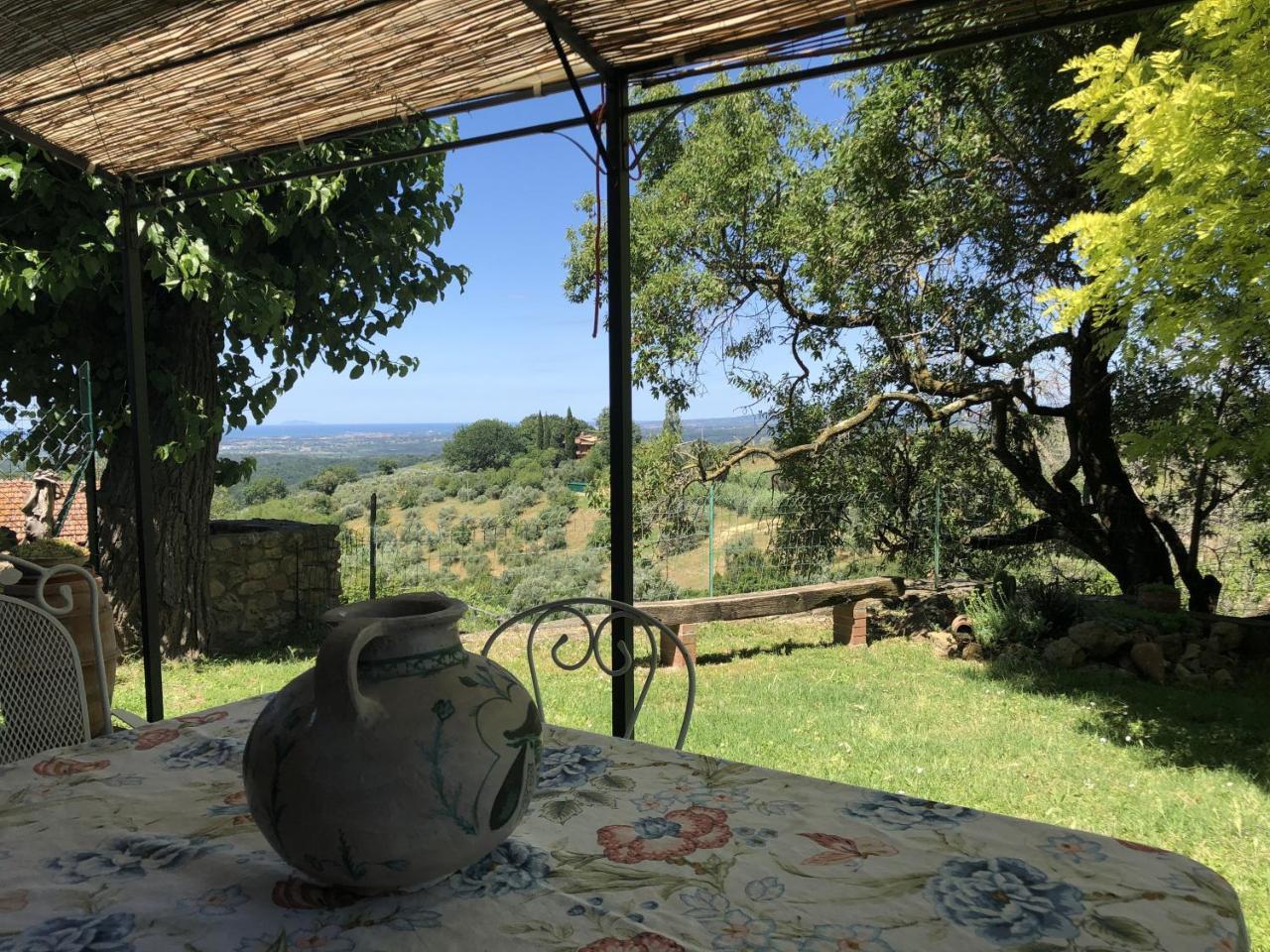 Haus Malerin - Meerblick, Umzaeunter Garten By Toscanatour Guardistallo Buitenkant foto